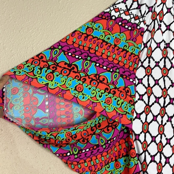 Trina Turke Women’s Venice Beach Tunic Cover Up in White Sz S Geometric Print - Picture 5 of 11